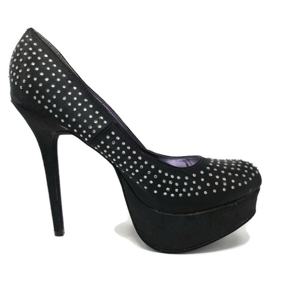 SM New York disco diamond stud platforms size 10 - Picture 3 of 9